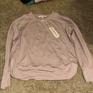 Workshop Republic Clothing Pink Long Sleeve Relaxed Sweatshirt